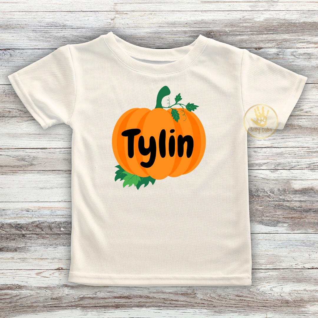 Custom Boy Pumpkin Shirt for Halloween, Pumpkin Patch, Thanksgiving
