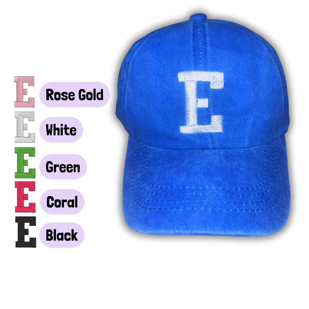 Personalized Toddler Initial Hat